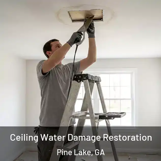 Ceiling Water Damage Restoration Pine Lake, GA