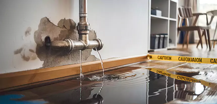 Burst Pipe Cleanup in Pine Lake