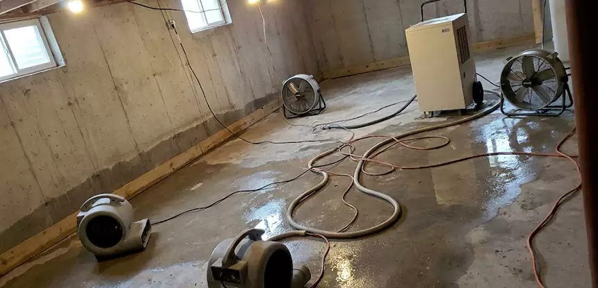 Environmental Sewage Cleanup in Pine Lake