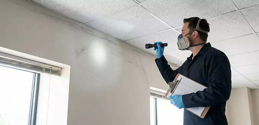 Ceiling Water Damage Inspection in Pine Lake