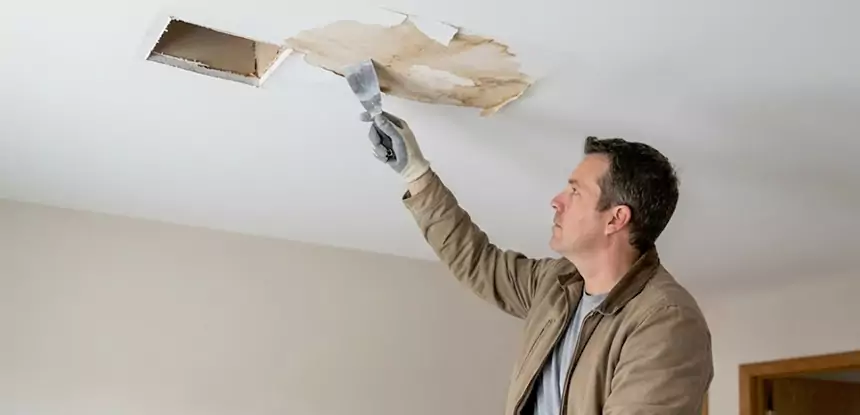 Dry Ceiling After Water Leak in Pine Lake