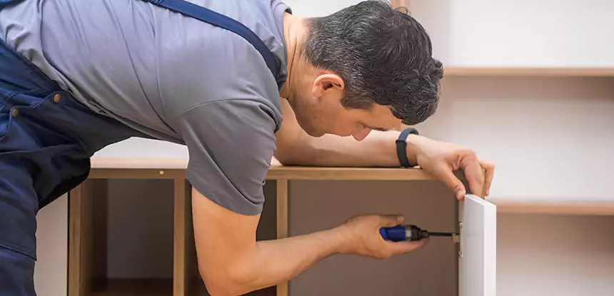 Water Damaged Cabinet Repair in Pine Lake