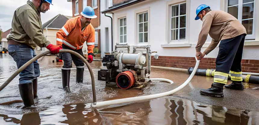 Sewage Spill Cleanup Pine Lake