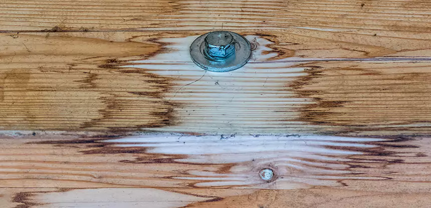 Fixing Water Marks on Wood in Pine Lake