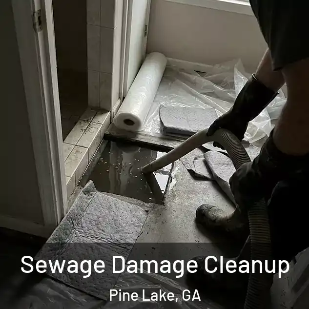  Sewage Damage Cleanup Pine Lake, GA