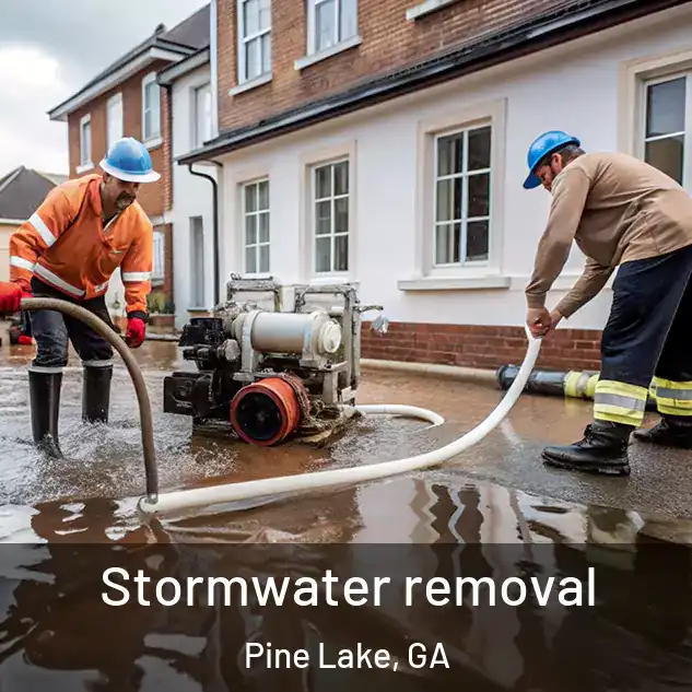  Stormwater removal Pine Lake, GA